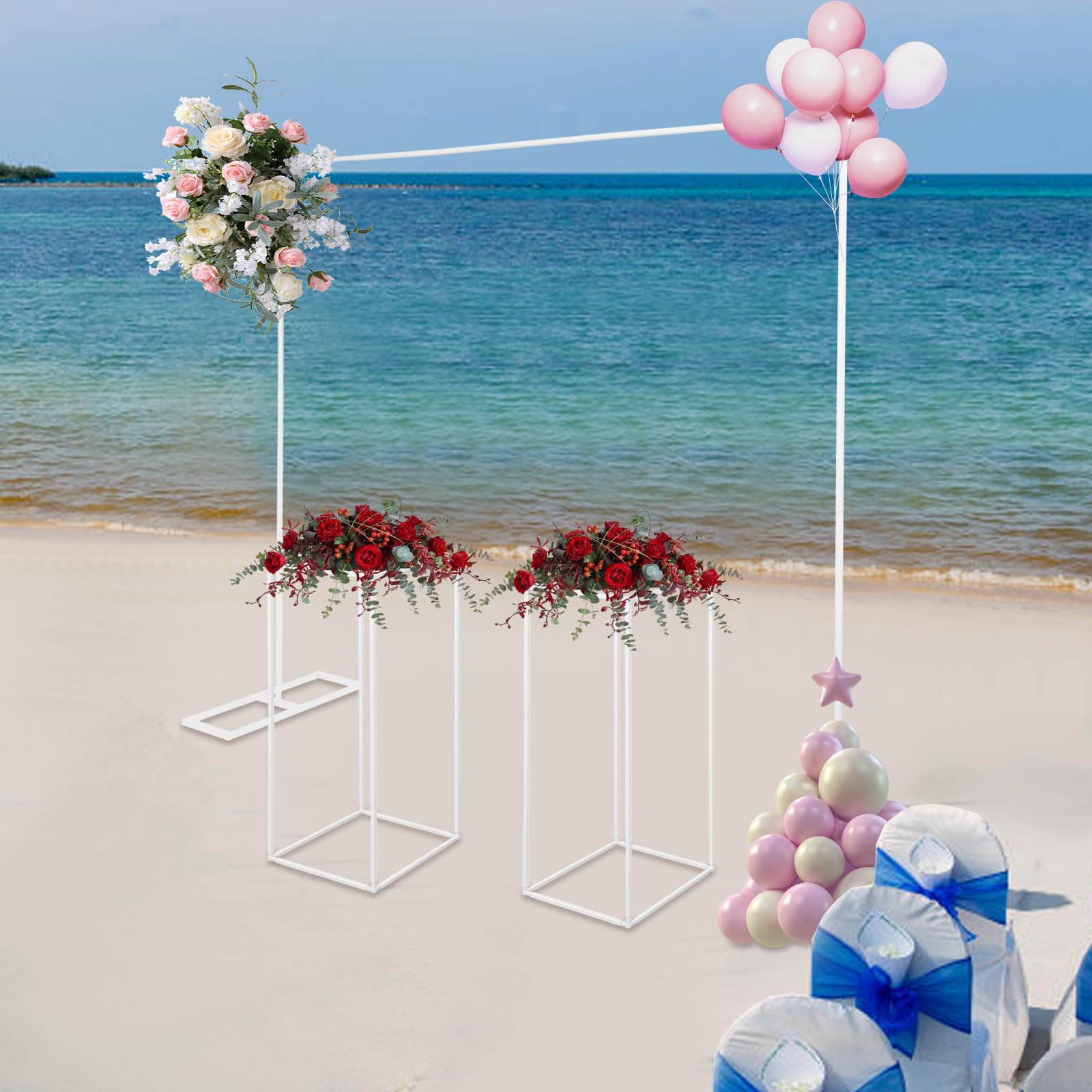 Arco per matrimonio, arco d'uva, grande oro per palloncini, telaio con