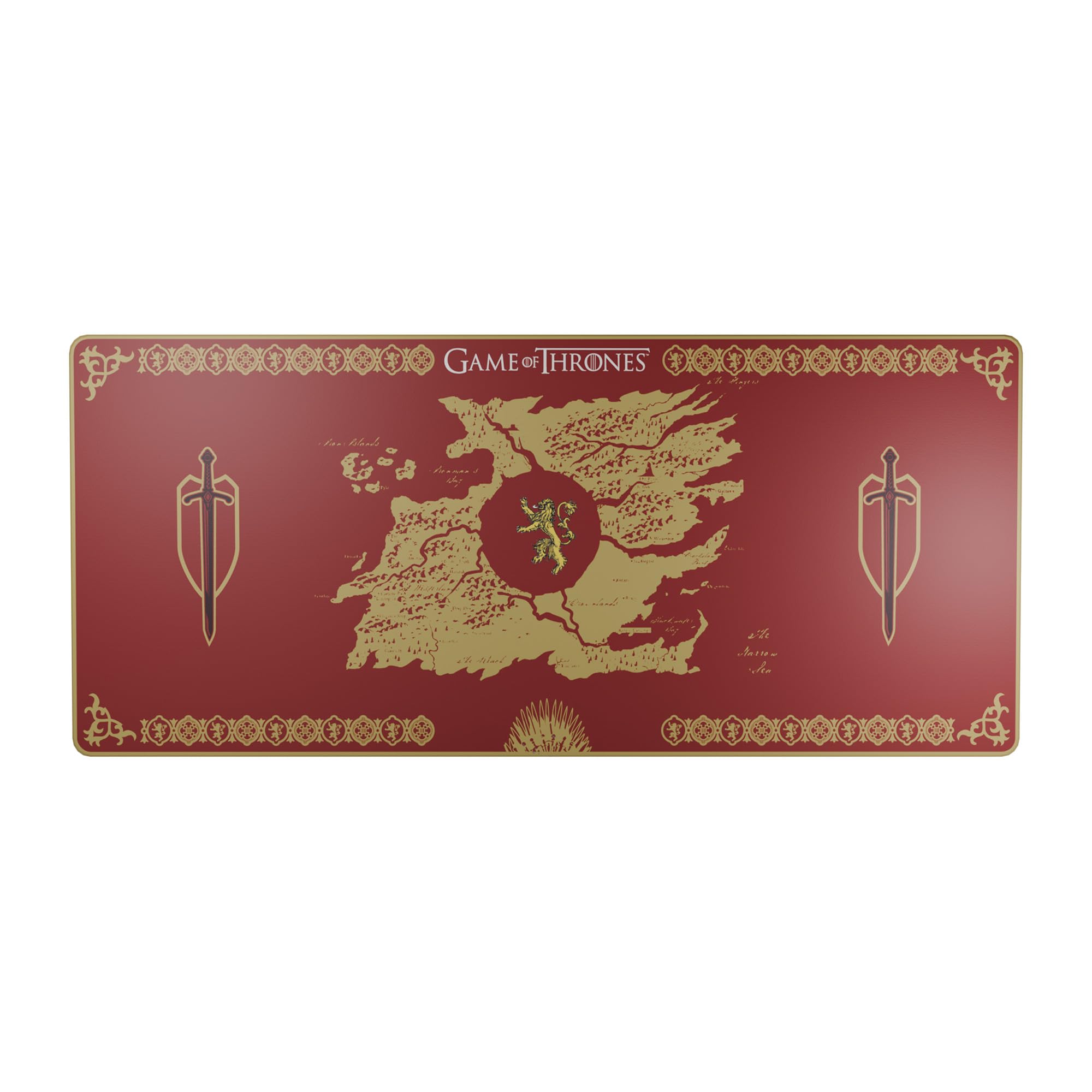 HBO Game of Thrones - Lannister Edition XXL Mouse Pad, 90×40 cm, Red