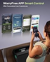 Vista 6 de UREVO Auto Incline Walking Pad with AI App, 2.5HP Brushless Quiet Motorized Treadmill for Apartments, 9% Power Incline Standing Desk Treadmill