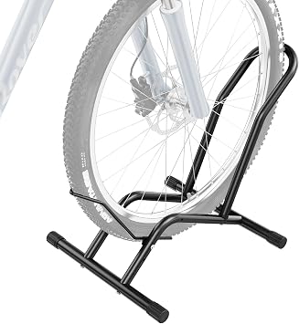 Bike Floor Stand Adjustable Indoor Bicycle Rack for 16"-29" Wheel | Indoor Bike Stand for Garage/Home,For Kids/Mountain/Road Bikes,Fits tire width up to 3.55 inches