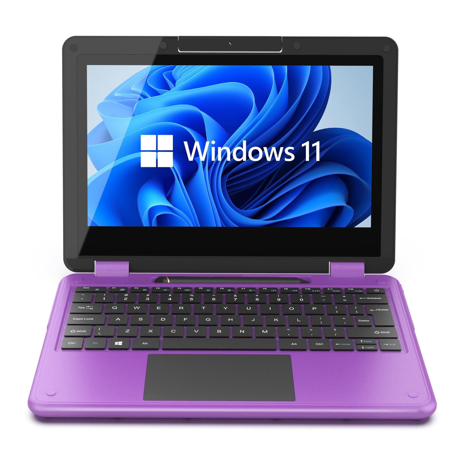Buy AWOW Purple Touchscreen 2 in 1 Laptop with Stylus, 11.6" FHD Purple