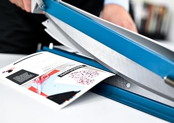 Dahle 561 Premium Guillotine Trimmer, 14 Cut Length, 35 Sheet Capacity, Self-Sharpening Blade, Automatic Clamp, w/Safety Guard