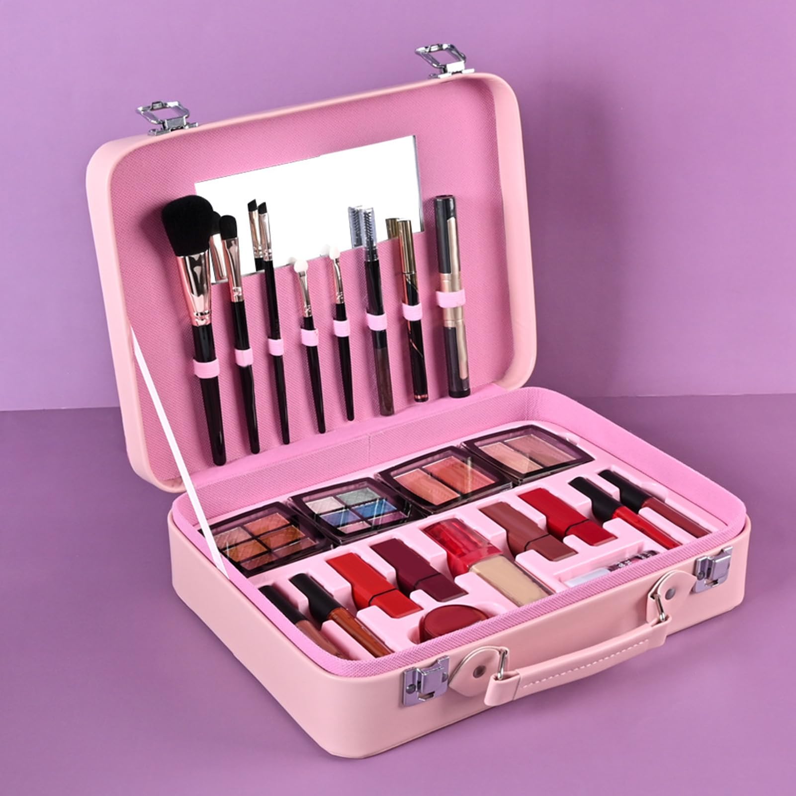 Kit de Basique Rouge À Lèvres Imperméable Cosmétique | Coffret De Pour Femmes Portable Et À Longue Tenue Pour Déguisement Adolescents Femmes Mères Grands-Mères Anniversaire