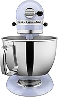 Vista 116 de KitchenAid KSM150PSAC Artisan Series - Batidora de pie con capacidad de 5 cuartos o 4.7 litros, incluye escudo vertedor Azul hielo