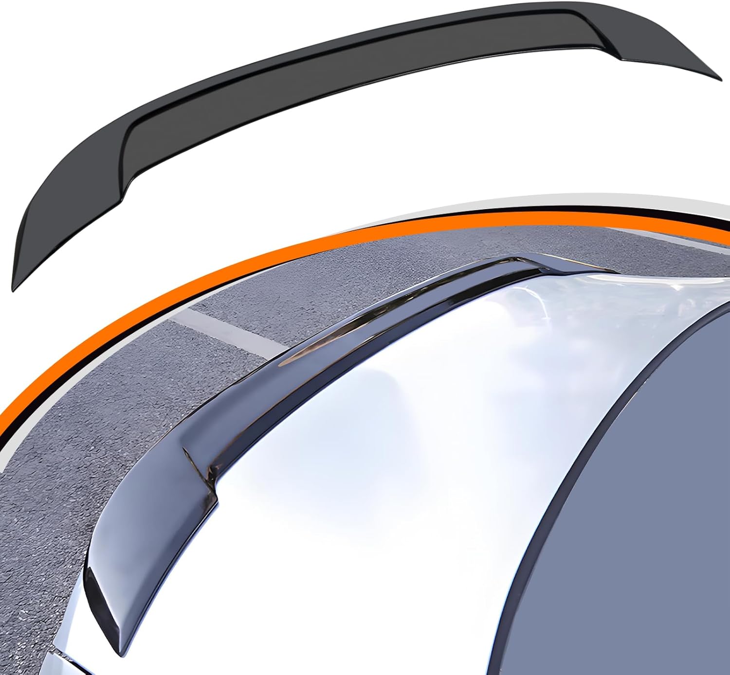 Rear Spoiler Wing Compatible with Honda Accord 2023 2024 11th Gen Accord Rear Trunk Spoiler,Glossy Black Rear Spoiler Wing—JDM Style