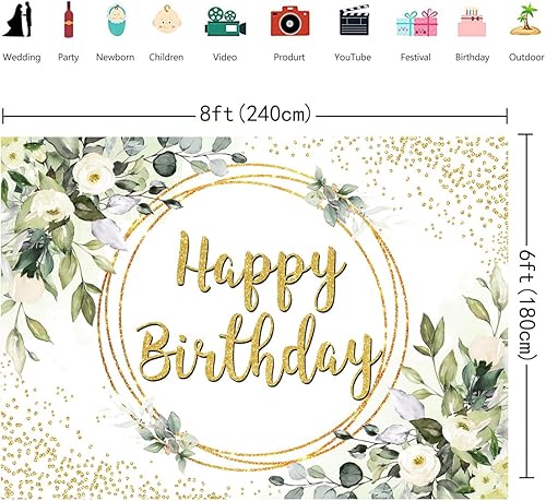 Miniatura 6 de Fondo de hojas de eucalipto verde para fotografía de 8 x 6 pies, flores verdes, hojas de eucalipto, fondo de fotos, para niños, adultos, baby