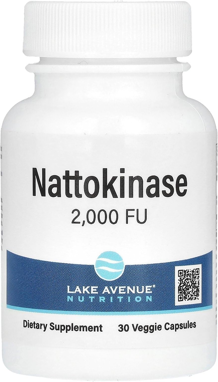 Lake Avenue Nutrition Nattokinase Proteolytic Enzyme Veggie Capsules (2000 FUs, 30 Pieces)