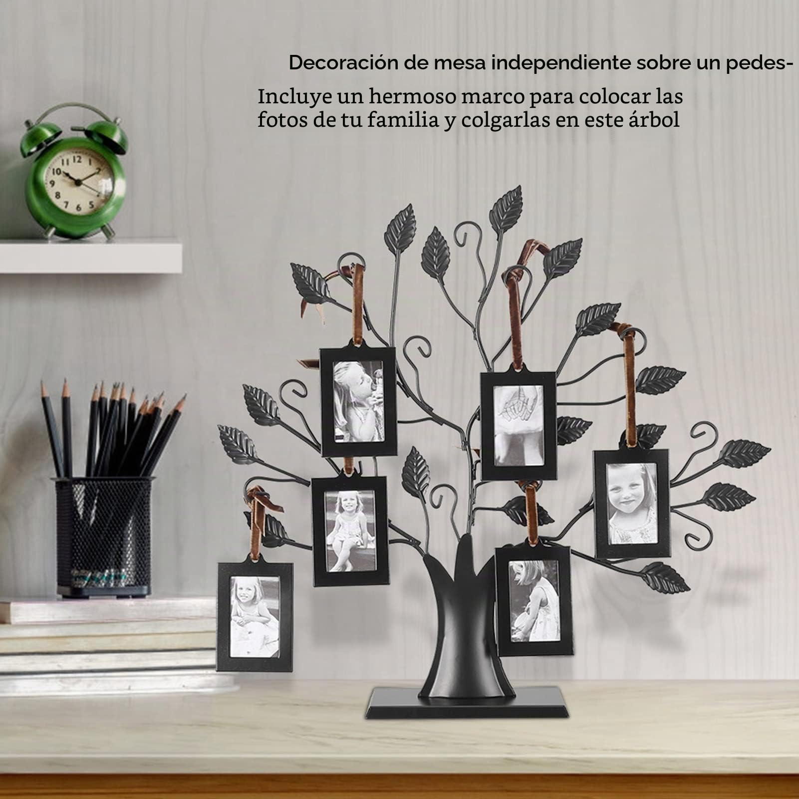 Zerodis 6 Colgantes / 12 Colgantes de Fotos Árbol de la Familia Árbol de Fotos Marco con diseño de árboles Colgantes Mesa Decorativa para la Foto Árbol de Fotos en Pantalla(S)