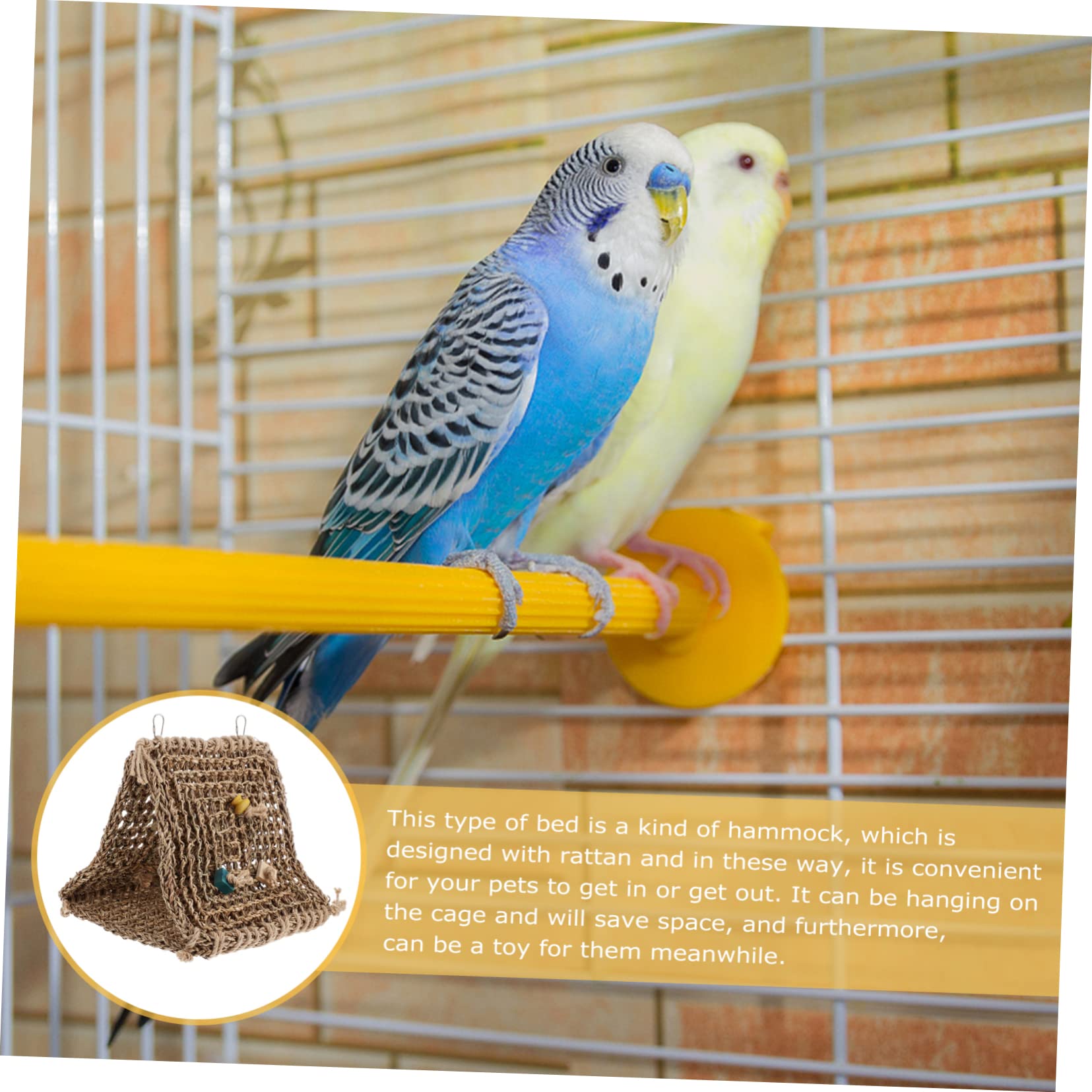 FOMIYES Hamac Suspendu pour Oiseaux Nichoir Maison pour Perroquet Abri pour Oiseaux Lit de Perroquet Plusieurs Styles
