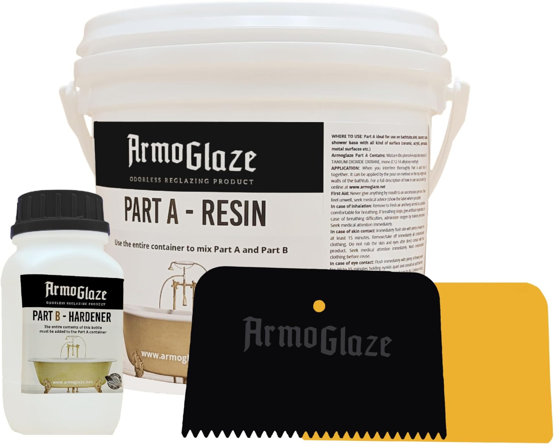 Shower Base Refinishing Kit – Made in USA, Odorless Epoxy Coating for Small Shower Base (2x2, 3x3) – Easy Pour-On Application, Durable Mirror Finish – 1.5 kg