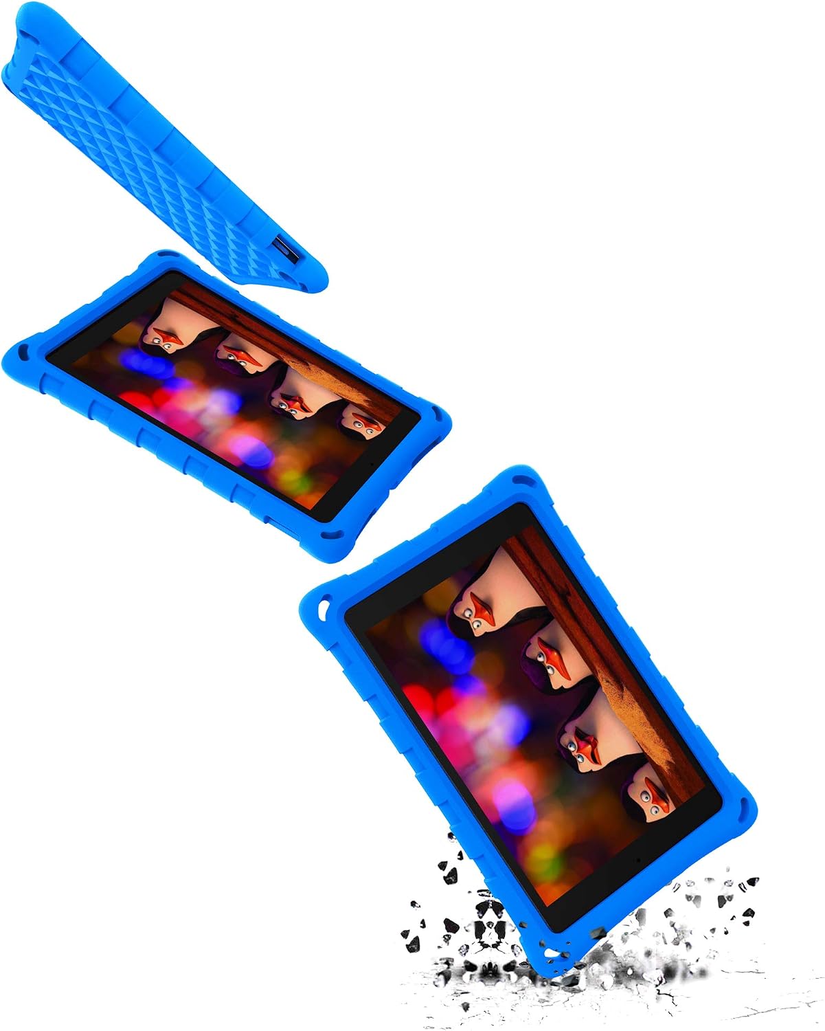 Fire HD 10 Tablet Case (2019 2017 2015 Released) - Mr.Spades [Adult Friendly] [Kids Friendly] Light Weight Shock Proof Back Cover for Fire HD 10.1" Tablets,NOT for 2021 Released 11th Generation - Blue