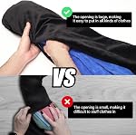 Travel Pillow Stuffable with Clothes,Stuffable Neck Pillow for Travel,Expandable Luggage Pillowcase,On Luggage Fits 3 Days of Travel Essentials,Only Travel Pillowcase, No Filler (Black)
