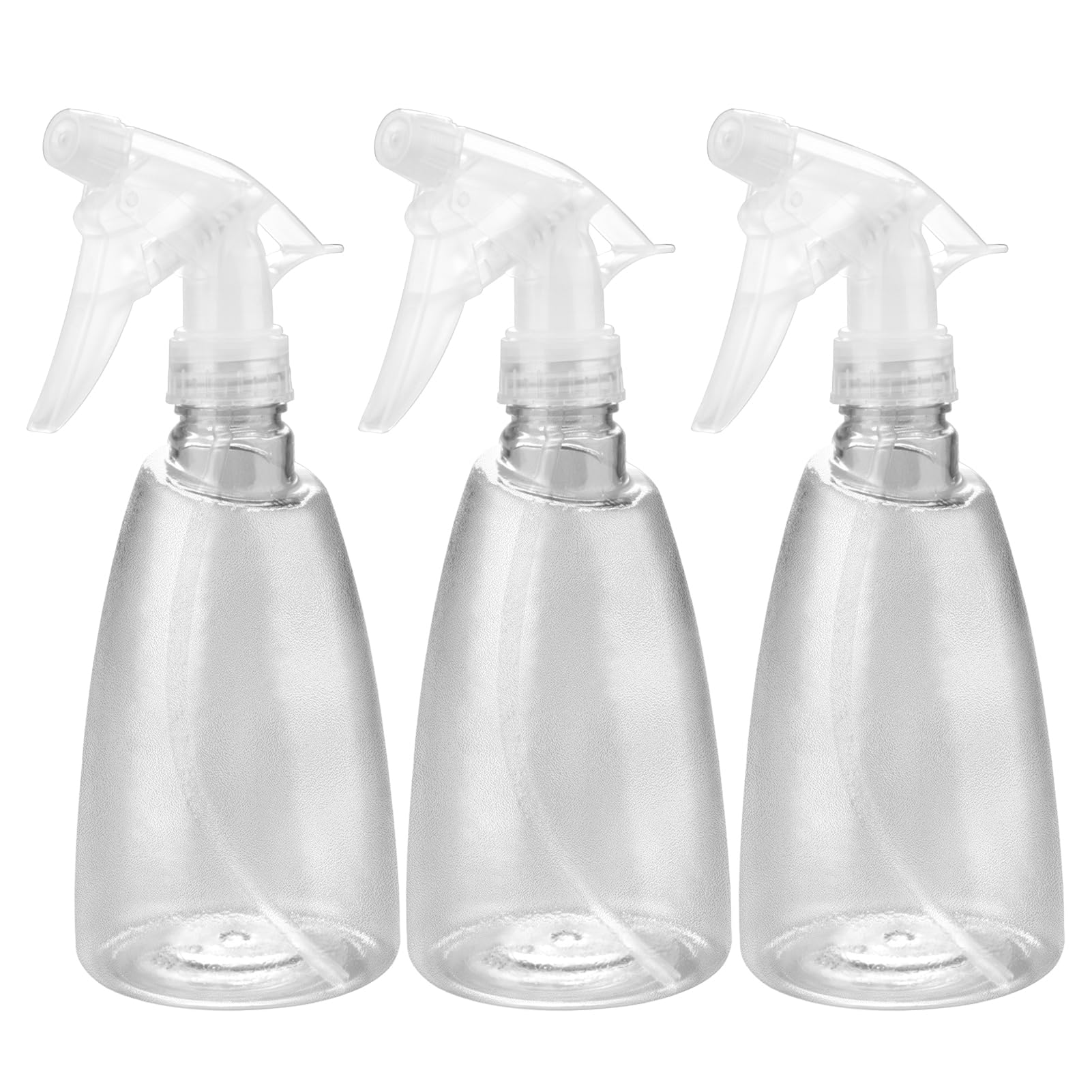 Oiiurly 3 Pcs Water Spray Bottle 500ml Plastic Empty Spray Bottles With Fine Mist and Inject Modes for Home Cleaning Hairdressing Gardening Plants Refillable Sprayer Bottle (Gray)