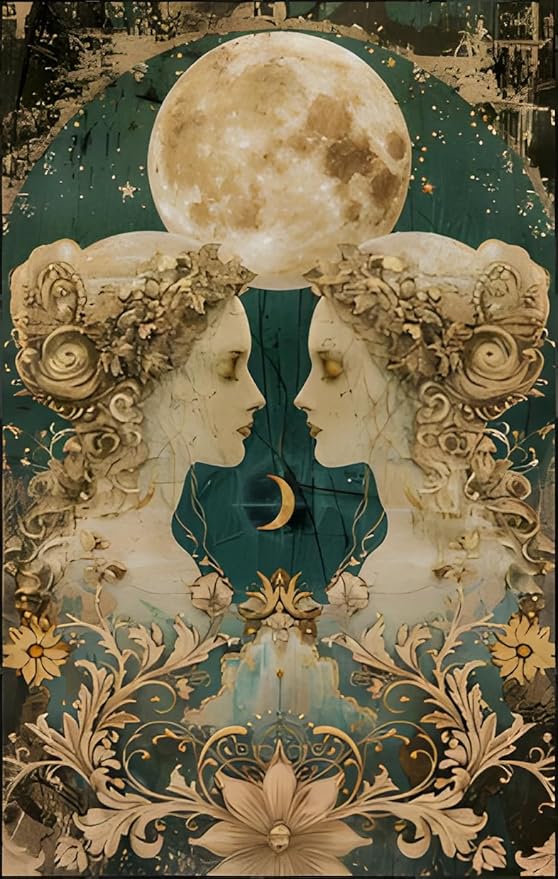 Twelve Constellations Gemini Zodiac Metal Tin Sign,Celestial Star Sign Home Decor,Retro Astrology Wall Art for Living Room,Bar,ManCave,Vintage Horoscope Plaque for Astrology Lovers 12x8inch