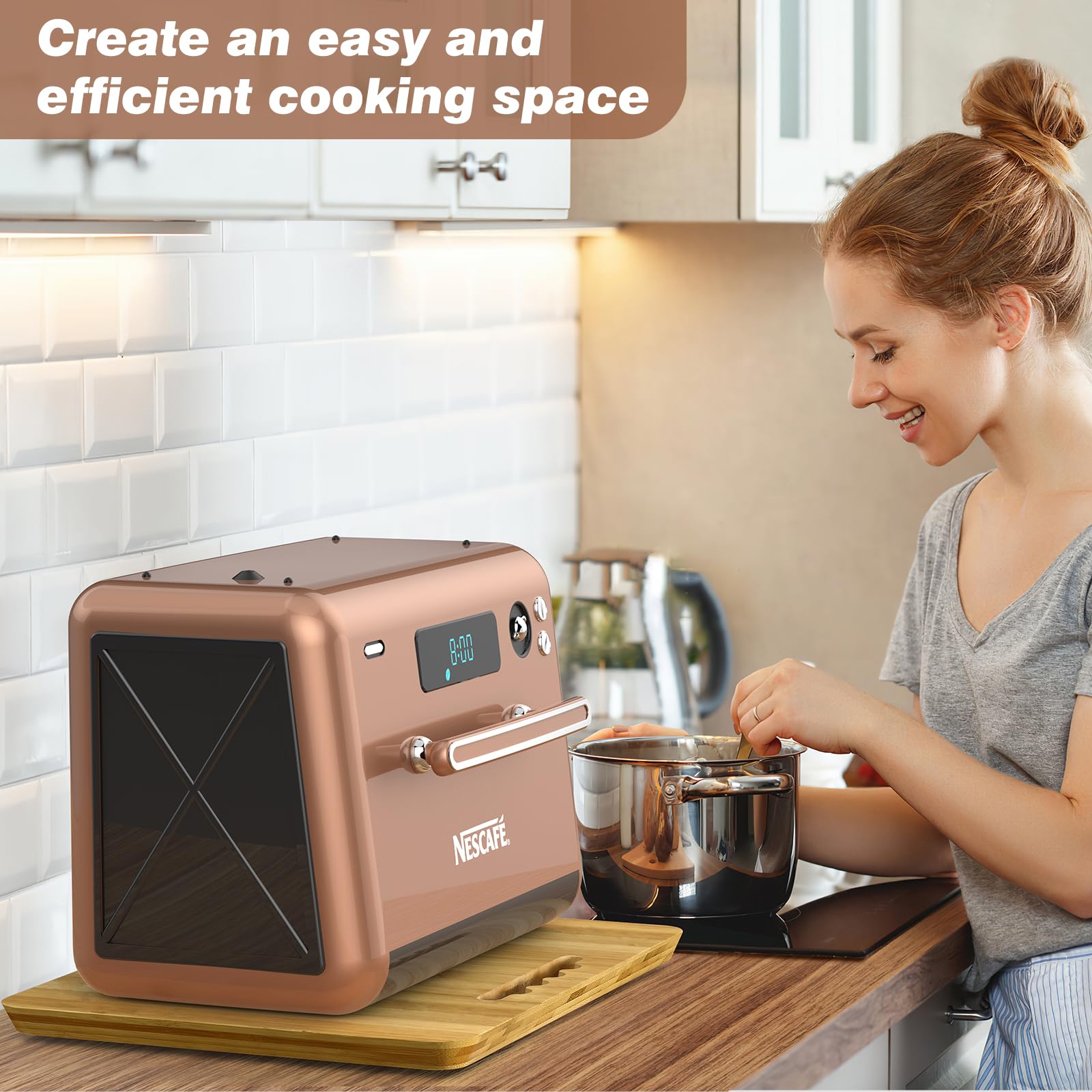 Coulissant pour Machine de Cuisine, Plateau Coulissant pour Appareils de Cuisine Rotation à 360 Degrés, Support Electromenager Cuisine pour Cafetière, Friteuse, Machine à Pain - 7,5"W x 14,5"D
