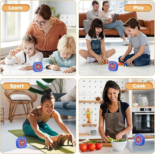 Miniatura 5 de Temporizador visual, temporizador digital para niños, temporizador recargable con 4 modos de alarma y cuenta regresiva de 60 minutos, temporizadores