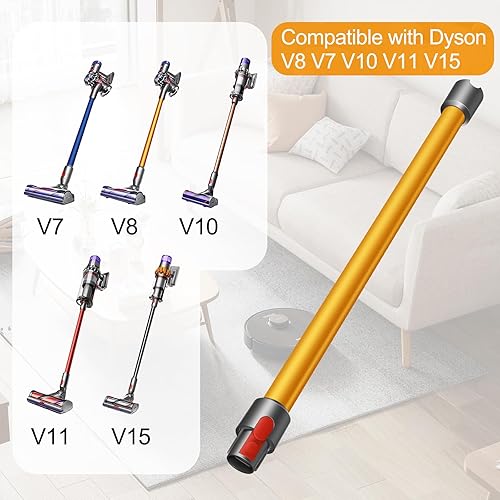 Miniatura 9 de RUKHOOL Tubo de extensión para Dyson V15 V11 V10 V8 V7, piezas de repuesto para aspiradora de liberación rápida, accesorio de varilla de aspiradora,