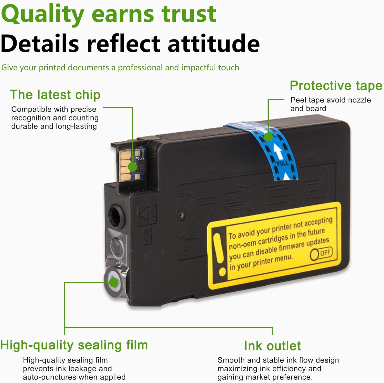 962XL Ink Cartridges Combo Pack Replacement for HP 962XL 962 Ink Cartridges OfficeJet Pro 9010 9014 9015 9018 9019 9020 9022 9025 9026 Printer (4-Pack, Black/Cyan/Magenta/Yellow)