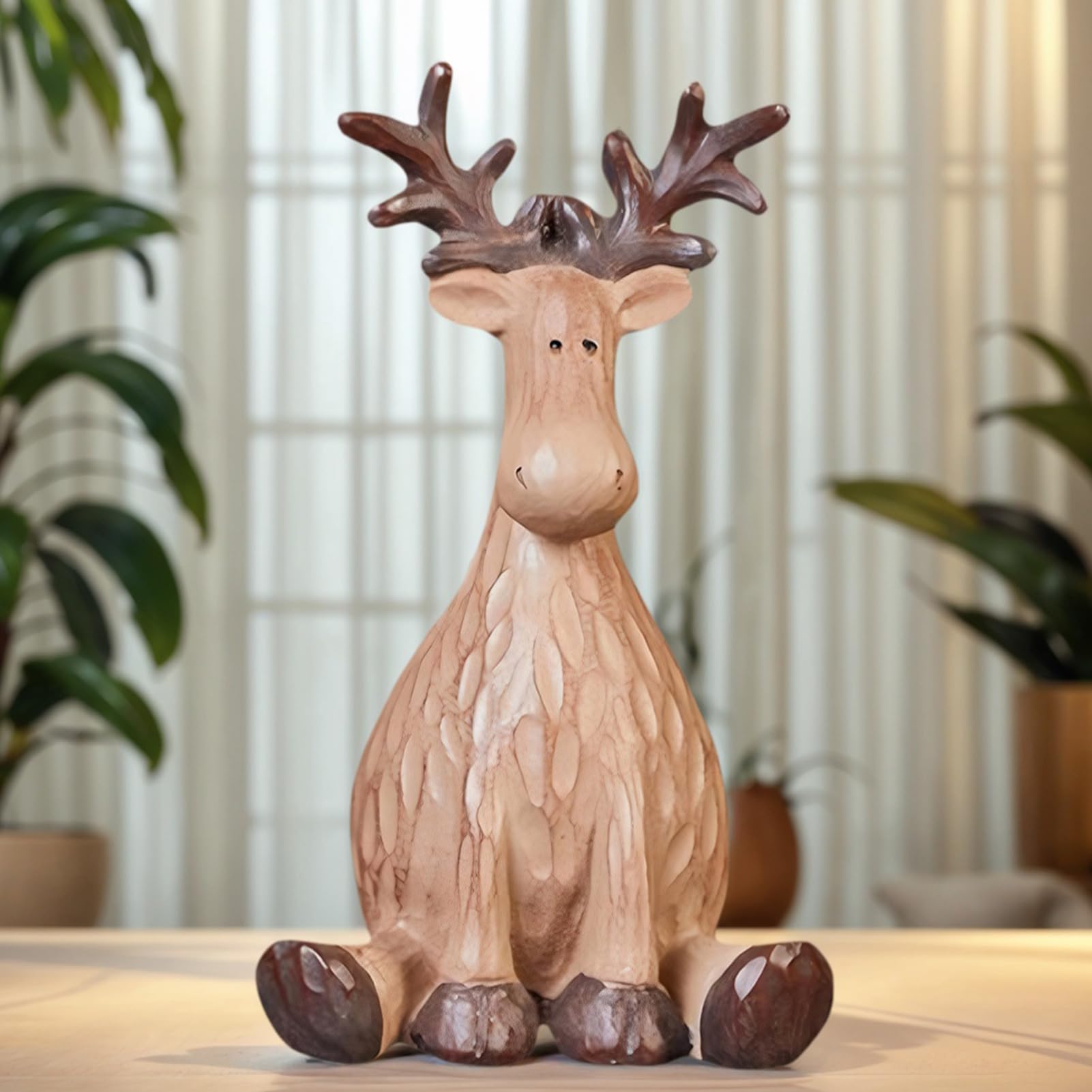 Generisch Rentier Weihnachtsdekoration - Weihnachts Elch Statue Ästhetik