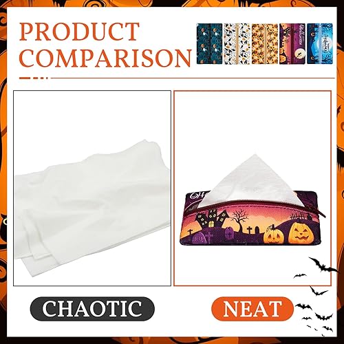 Miniatura 9 de Sherr 5 piezas de pañuelos para bolso, bolsillo para pañuelos, reutilizable, bolsa de pañuelos de viaje, cremallera cerrada, tamaño pequeño, patrón