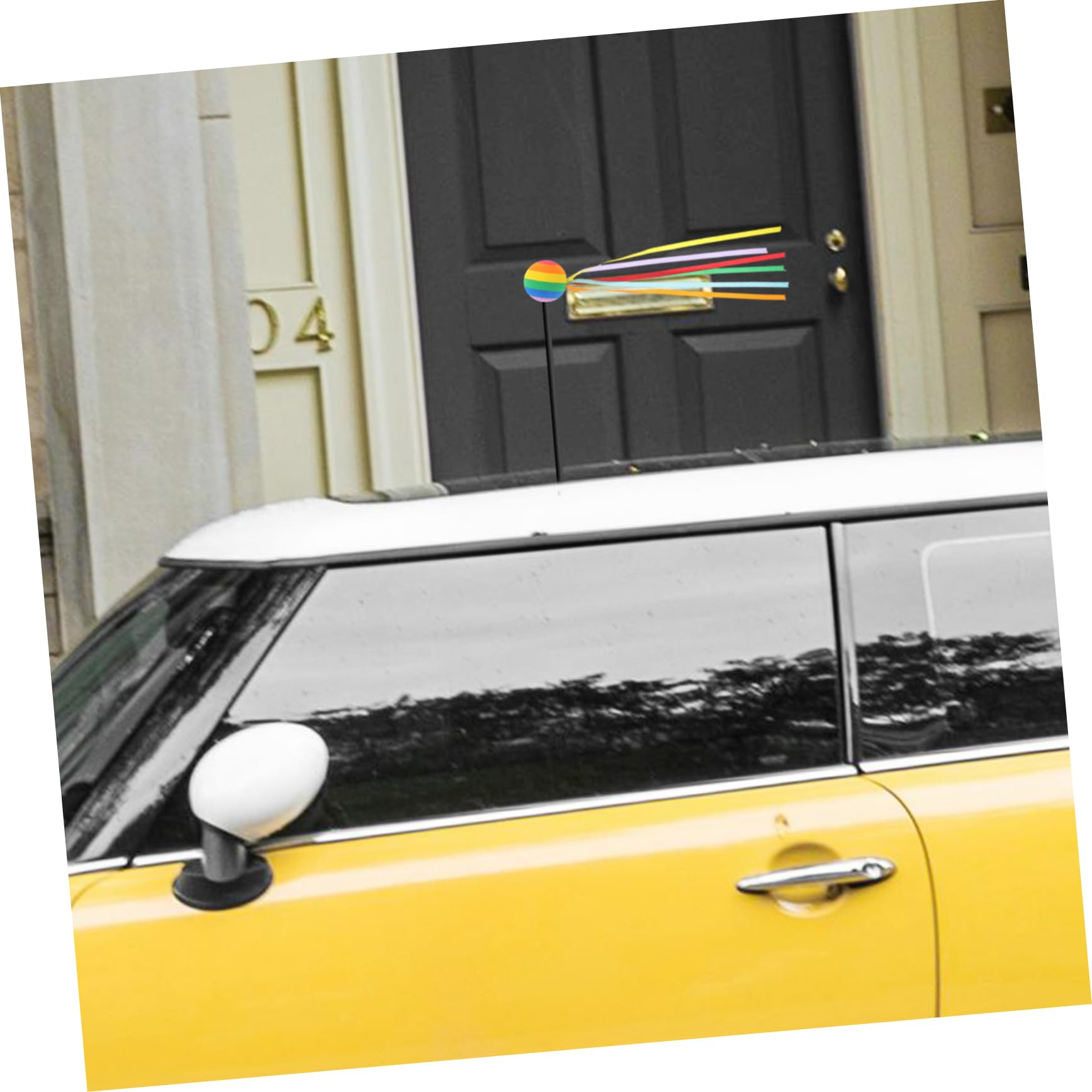 Amazon.co.jp: Luxshiny 車用アンテナボールと車のアンテナトッパー 