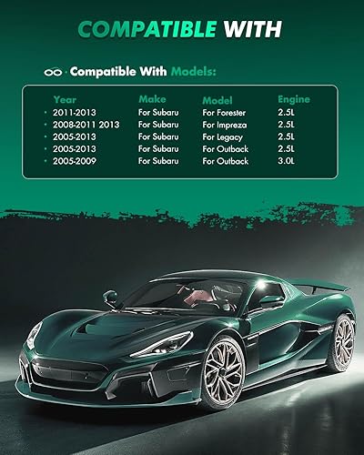 Miniatura 5 de SCITOO Juego de pastillas de freno de cerámica D929 D1114, repuesto delantero y trasero para Subaru Impreza 2008-2011, Subaru Legacy 2005-2012, para