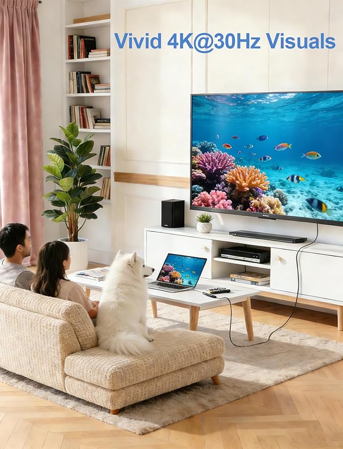 Adaptador DisplayPort a HDMI 4K 1080p@120Hz miniatura 5
