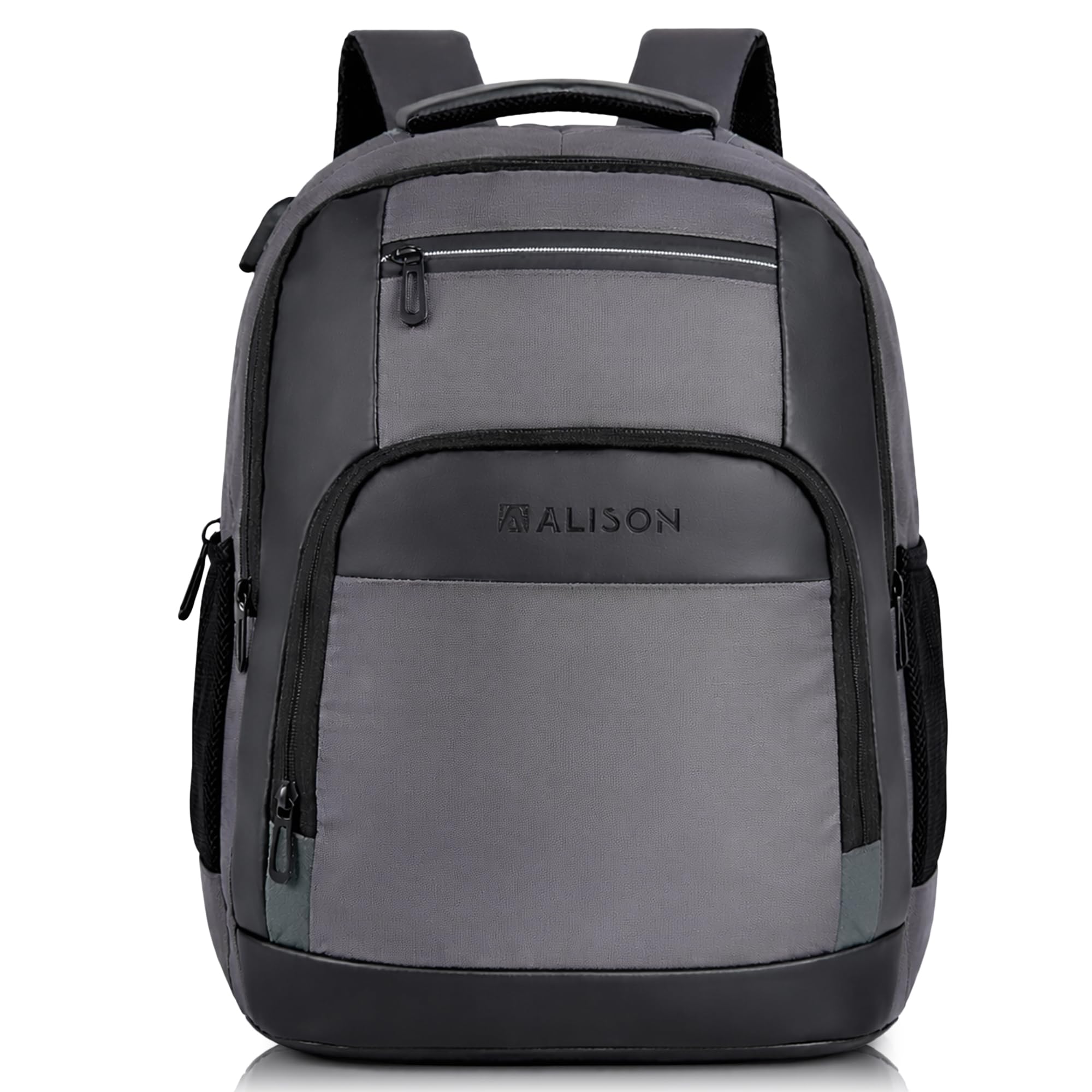 Smart Laptop Backpack with USB Charging Port – Water-Resistant Business Travel Bag & College School Backpack for Men and Women, Sleek Black-image-43