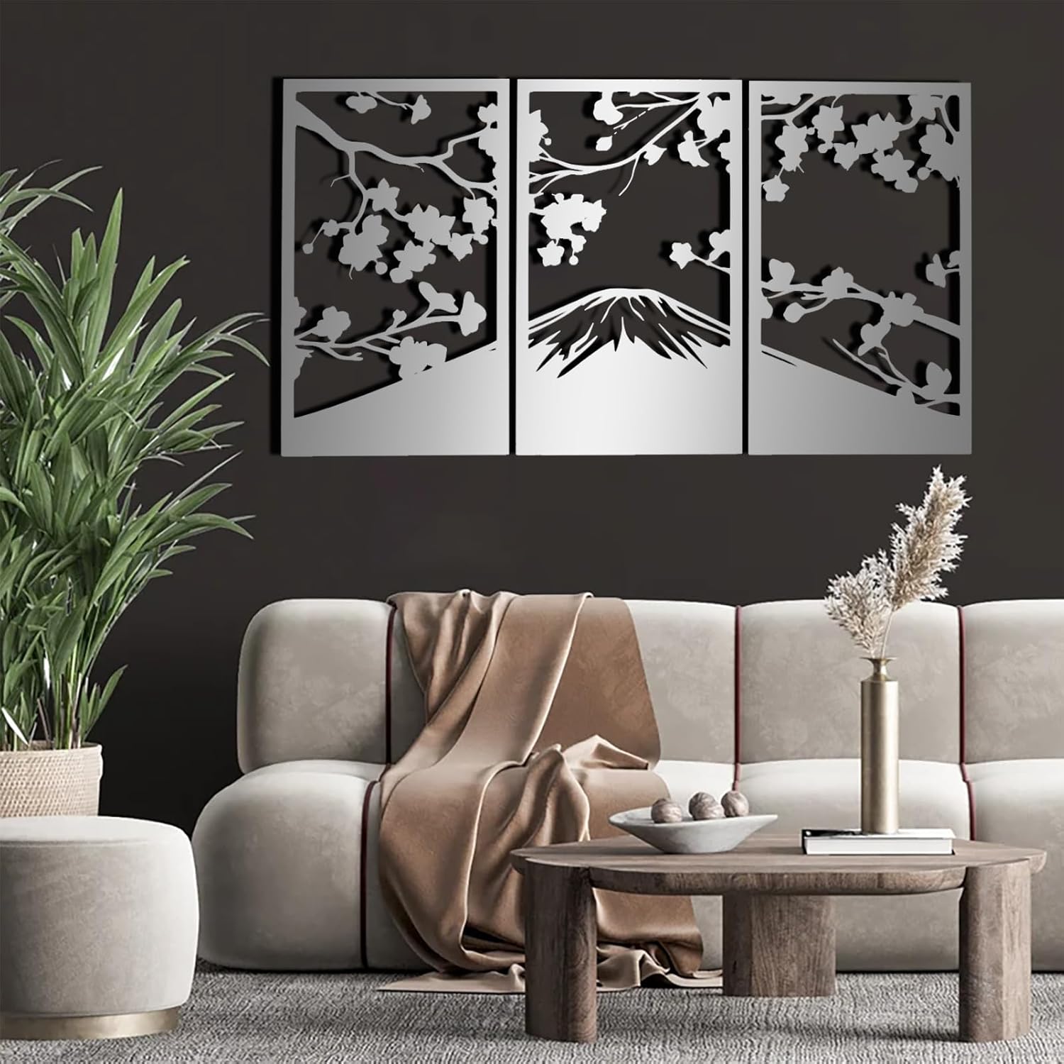 Amazon.com: Sakura Cherry Blossom Metal Wall Art,Cherry Blossom Metal
