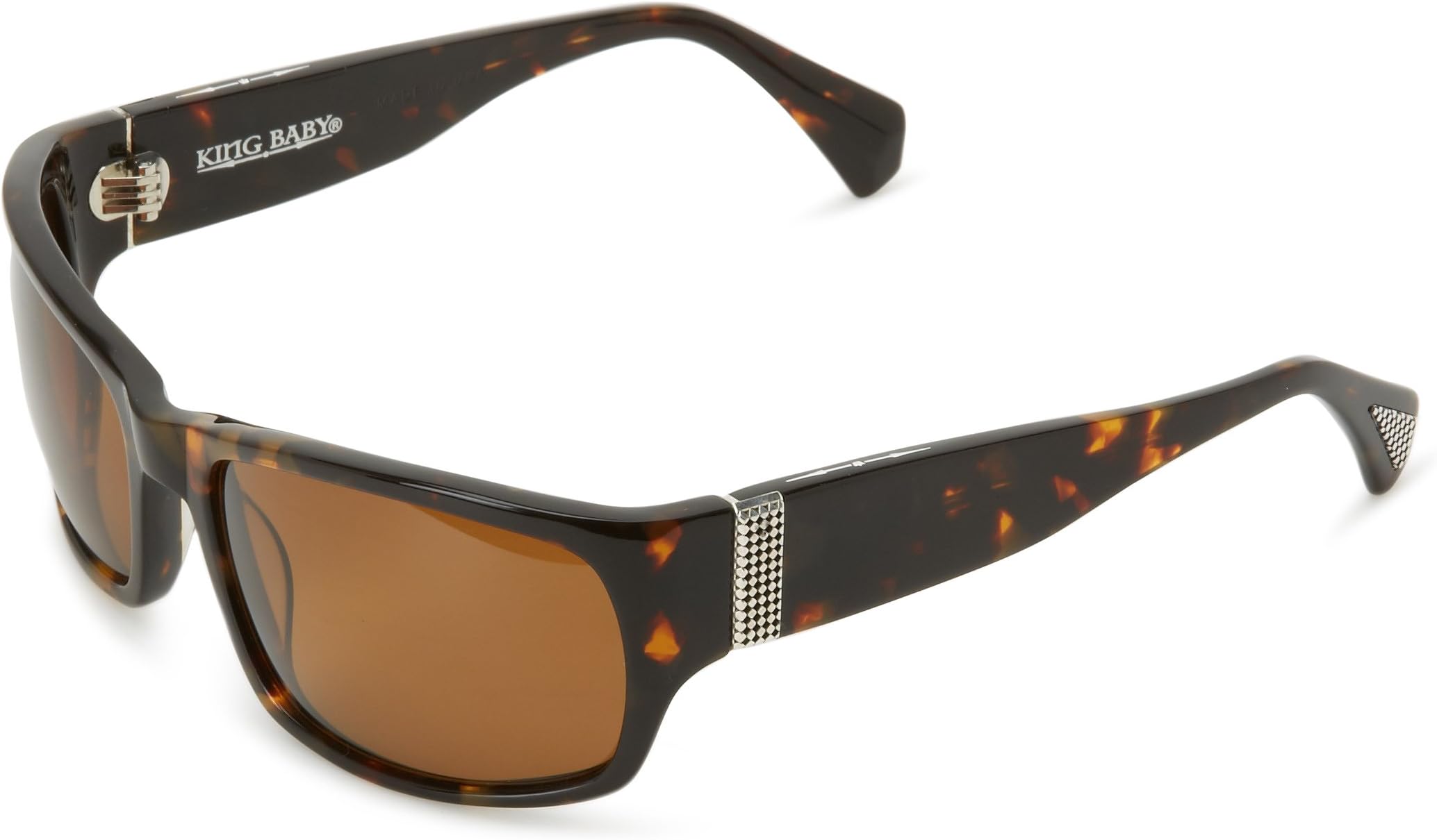 King Baby Sunglasses Tortoise Spectre Polarized Wrap Sunglasses