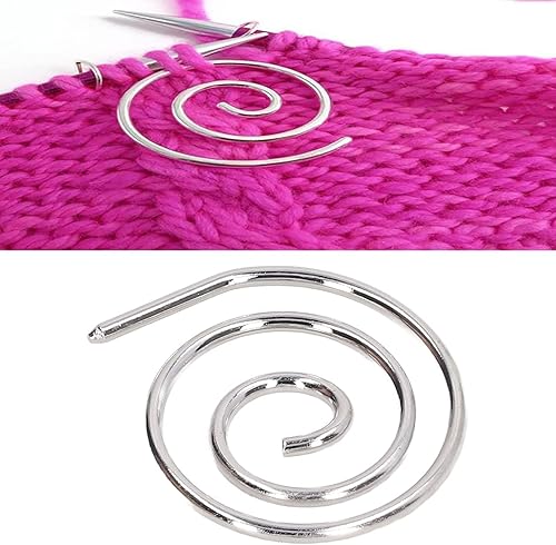 Miniatura 4 de Aguja de cable en espiral, aguja de cable de alta resistencia, chal, pasador de fácil agarre a prueba de óxido, punta de acero inoxidable para el