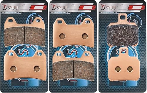 S SYUU Pastillas de freno de disco de aleación de cobre sinterizado delanteras y traseras para motocicleta compatible con Ducati 696 08-15 796