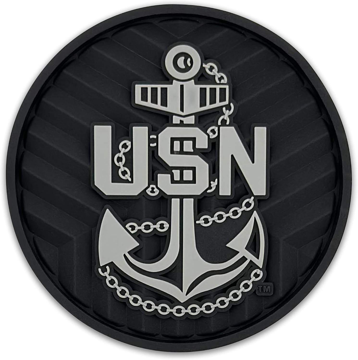 Officially Licensed US Navy Automotive 3D Textured Silicone Coasters (2.6" Diameter) | Universal Fit for All Cars, Trucks, SUVs & More | Non-Slip Durable | Set of 2
