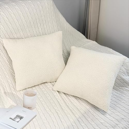 Miniatura 5 de Bunliuys 1 paquete de fundas de almohada de piel sintética rizada de 18 x 18 pulgadas, fundas de almohada de doble cara, fundas de almohada