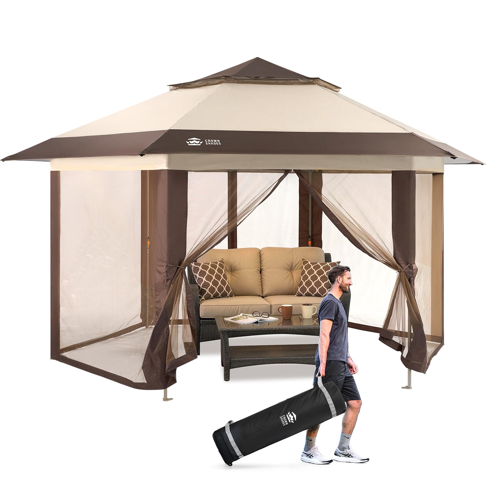 CROWN SHADES 12x12 Pop Up Gazebo