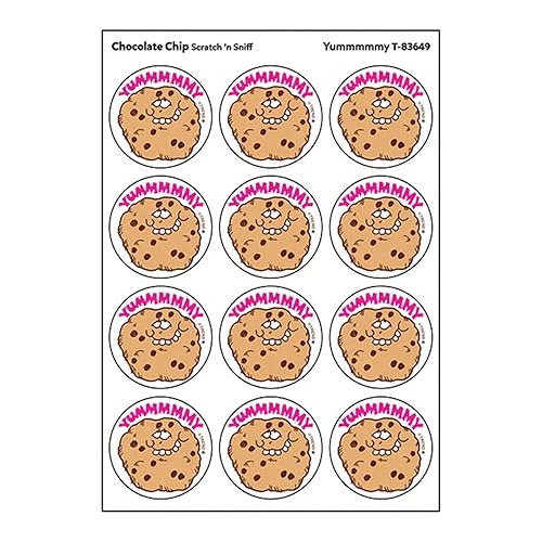 Yummmmmy/Chocolate Chip Scent Retro Scratch 'n Sniff Stinky Stickers by