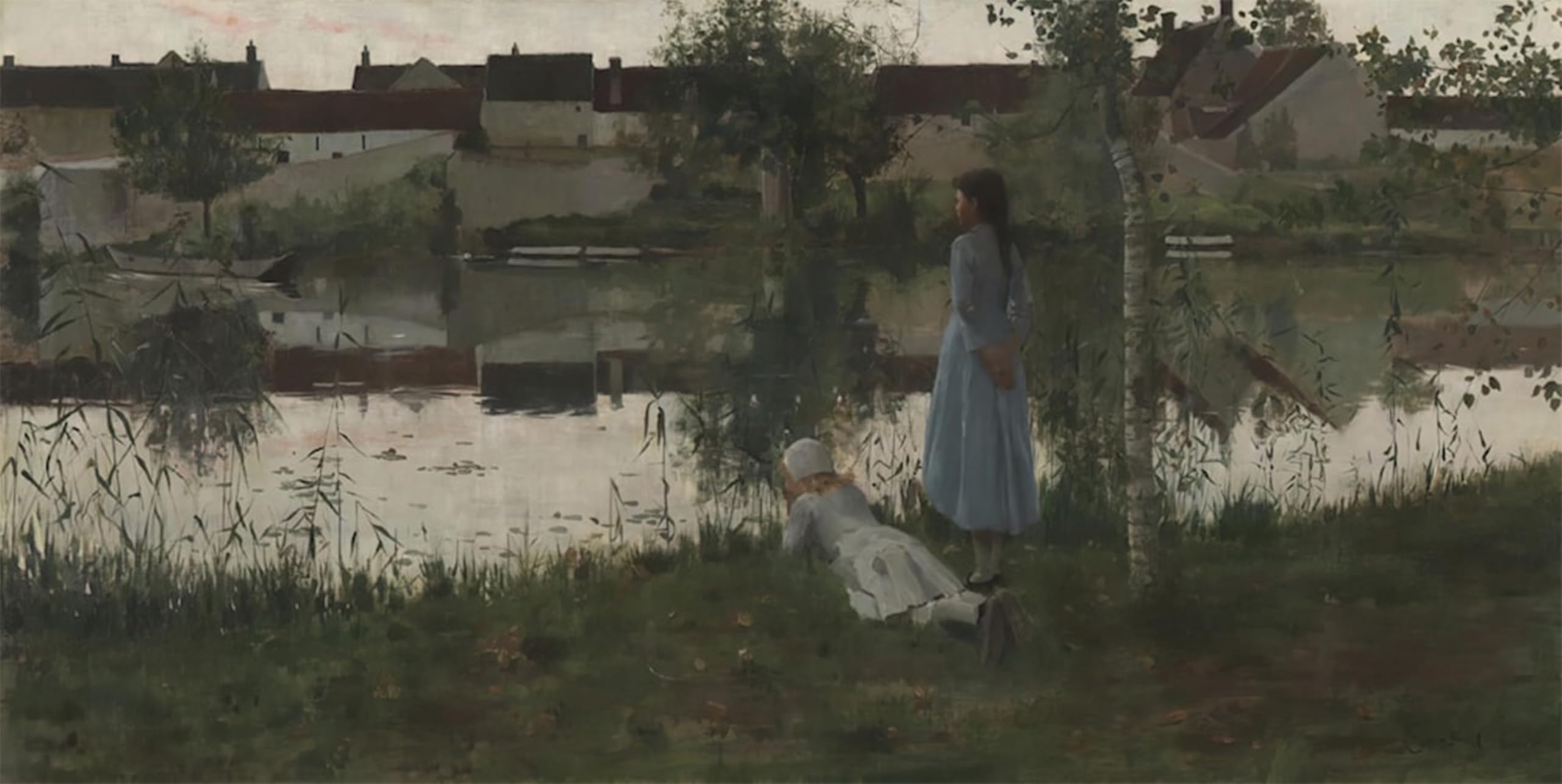 SERENDIPITP Aesthetic Poster Photo Wall Print Retro Picture il traghettatore William Stott Modern Wall Artwork for Home Decor 60x90cm