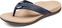Vista 12 de Sandalias Vionic Tide Aloe, con tira para dedos, con diamantes de imitación, con soporte de arco ortopédico oculto, para mujer Moca