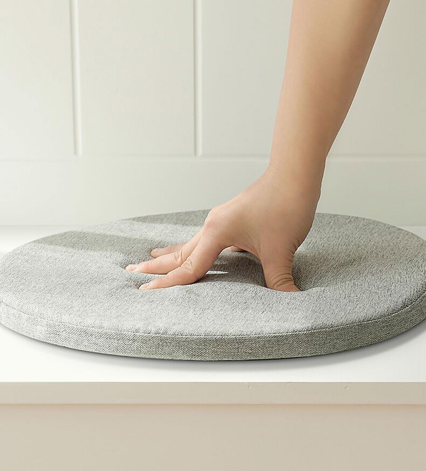 Runde Stuhlkissen, 40 cm/35 cm/30 cm, Outdoor-Kissen für Garten, Boden, Sitzkissen, Yoga-Kissen, Esszimmerstuhlkissen (A4, 35 cm)