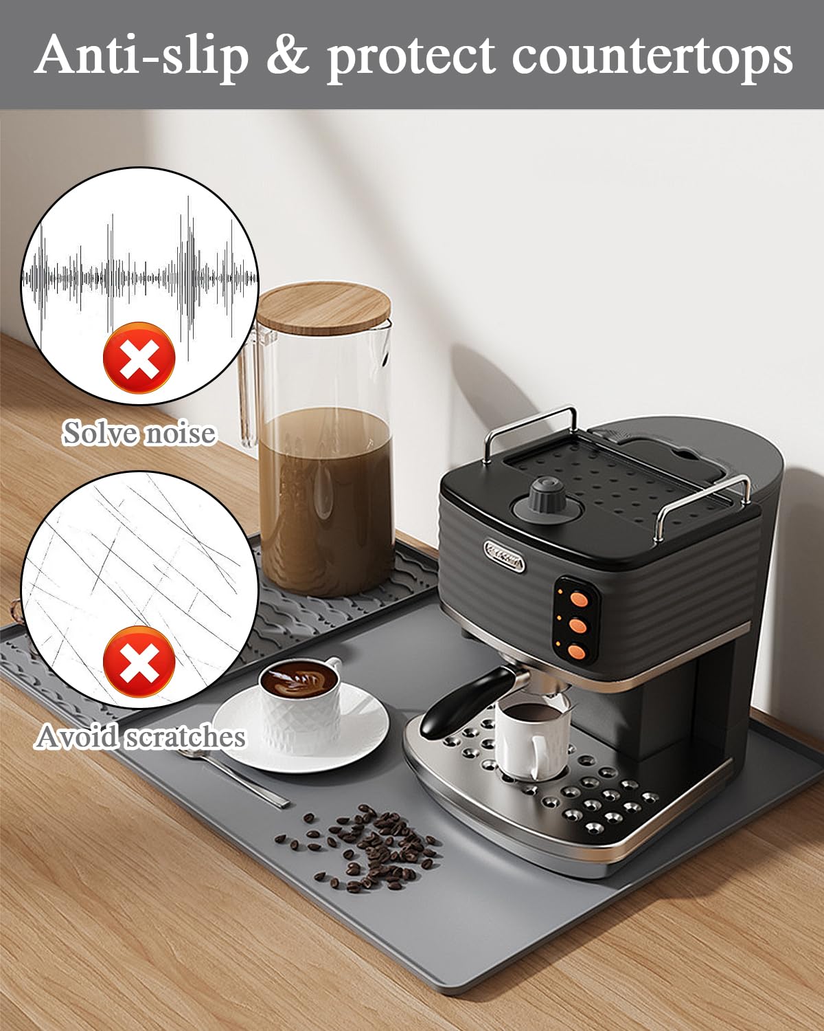 Tappetino Assorbente Per Scolapiatti E Lavello - In Silicone 40x60cm Antiscivolo - Foto 5