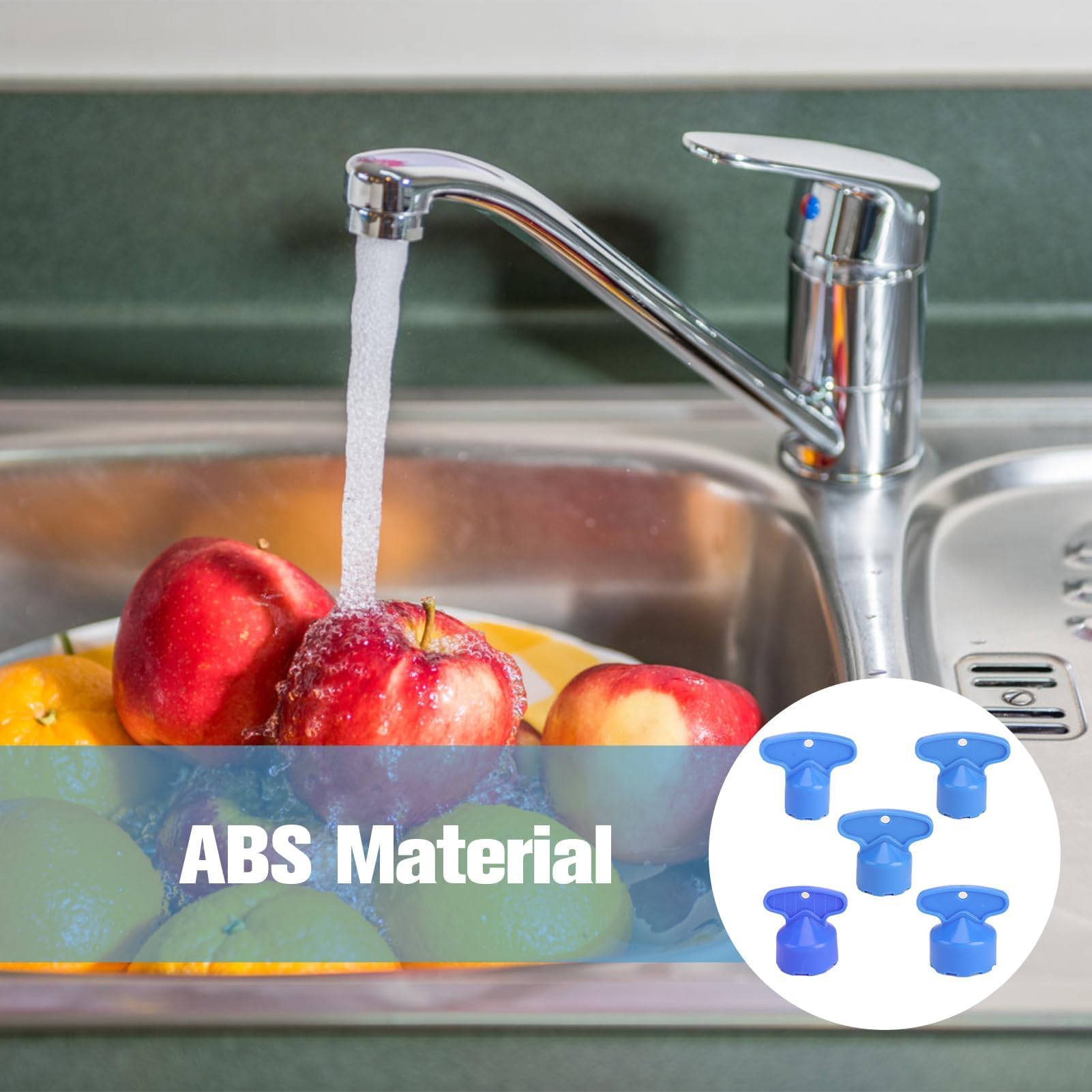 Lot De 5 Régulateurs De Jet Pour Robinet D'Aérateur, Clé De