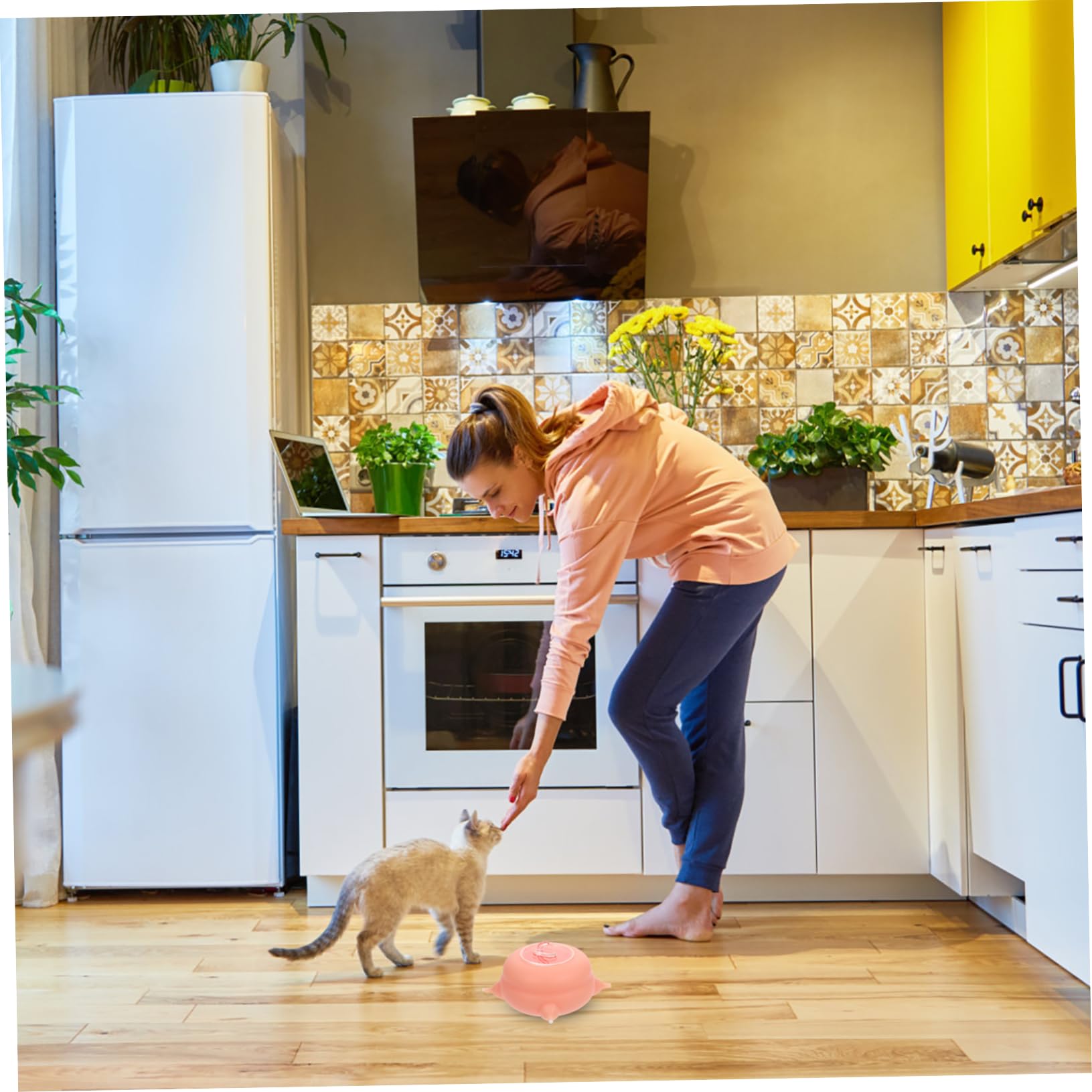 Milisten Biberon per Cuccioli in Silicone Rosa, Riutilizzabile per Alimentazione di Piccoli Animali Domestici, Strumento per Allattamento e Gioco per Gattini e Cani Appena Nati