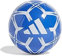 adidas Starlancer Club Soccer Ball - Durable Machine-Stitched Size 5 for Recreational Play Ages 12+
