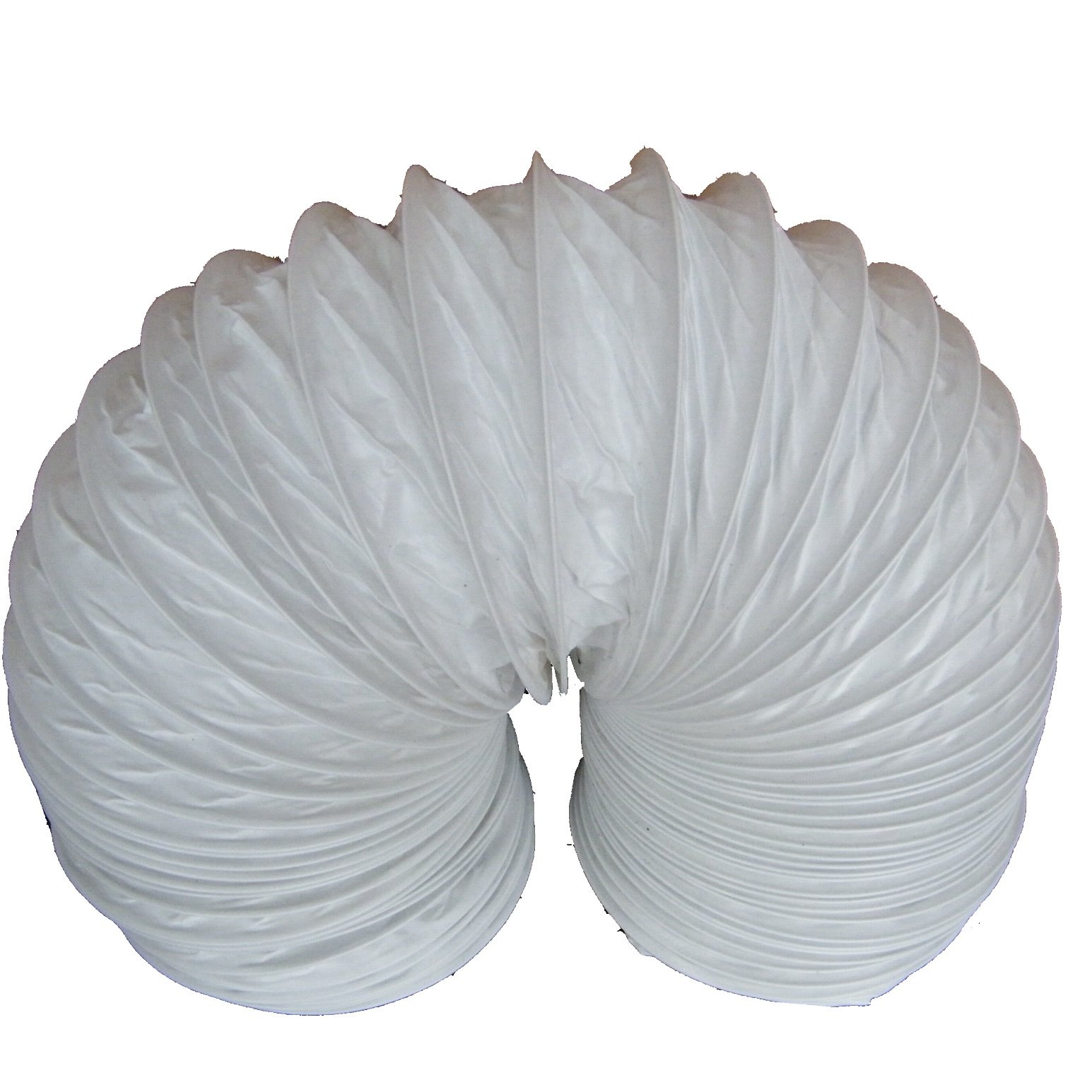 125mm x 1m Metre 5" Pvc Round Flexible Ducting/Flexi Hose, 5" / 125 mm Dia