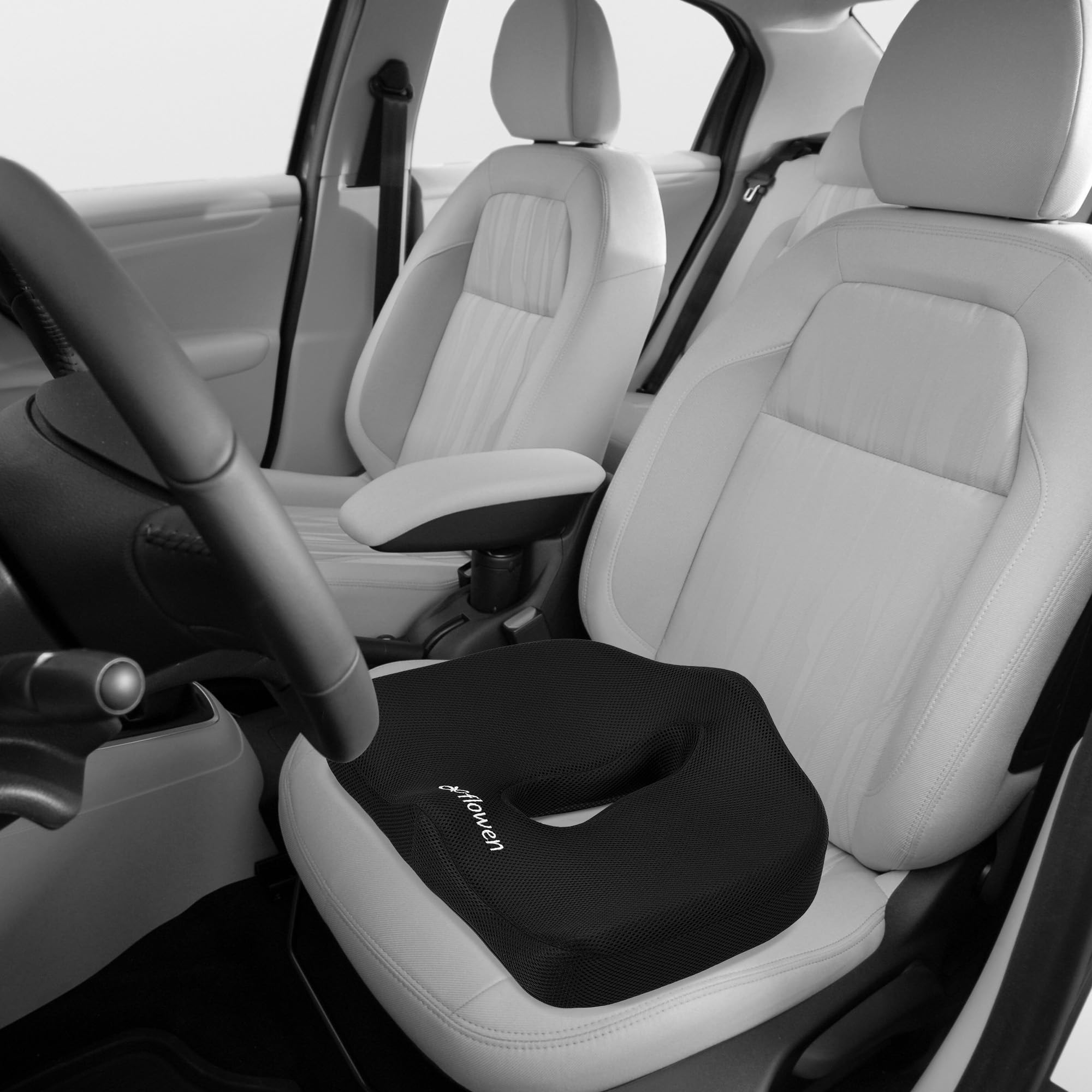 Cuscino Sedia Ufficio | Cuscino Anatomico Seduta Auto Guidatore Macchina | Posturale Ortopedico Coccige Lombare Schiena | Memory Foam HD Ergonomico Sedile | Sedia Gaming Smart Working Studio Scrivania