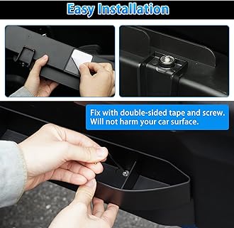 Autorder Door Side Storage Box for Suzuki Jimny 2019-2025 JB64 JB74 Accessories Armrest Phone Container Door Organizer Handle Pocket Tray with Red Mats 2 Pack