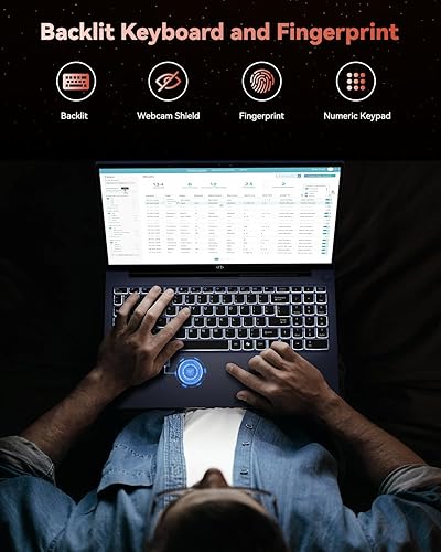 Miniatura 6 de NIMO - AMD Ryzen 7 Pro 6850U - Laptop ligera para juegos FHD de 15.6 pulgadas, 8 núcleos, RAM LPDDR5 de 32 GB, SSD de 1 TB (Beat i7-1360P hasta 4.7