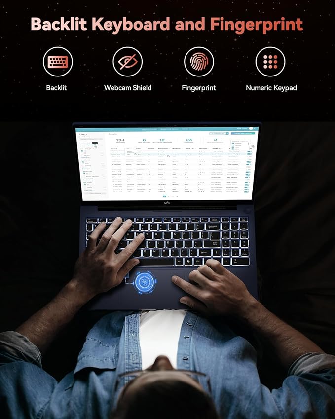 NIMO Laptop 15.6" FHD AMD Ryzen 7 Pro 6850U 32GB 1TB SSD miniatura 6