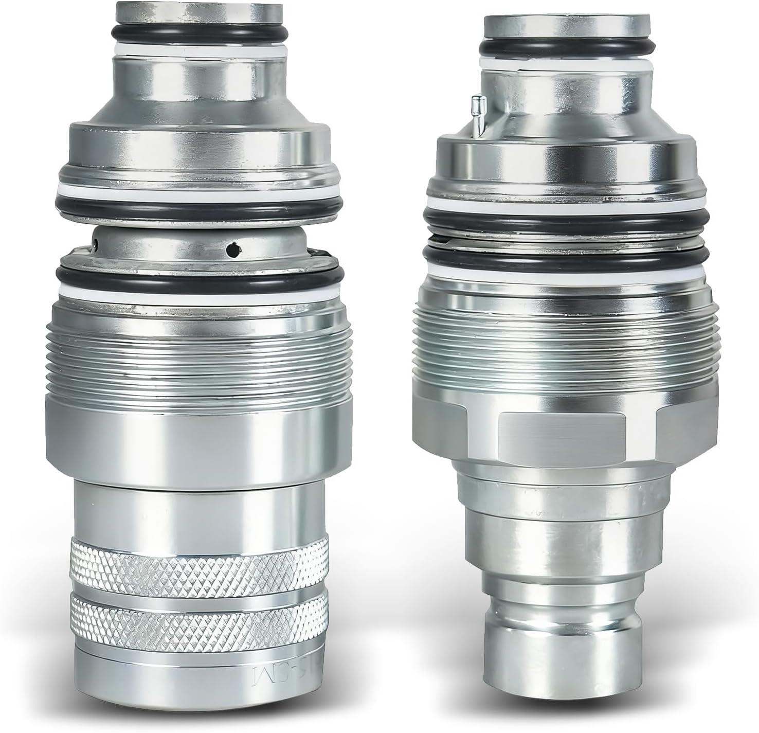 6679837 6680018 Male & Female Flat Face Coupler Kit Hydraulic Quick Connect Coupler Thread Replacement for Bobcat S130 S150 S160 S175 S185 S205 S220 S250 S300 S330 T140 T180 T190