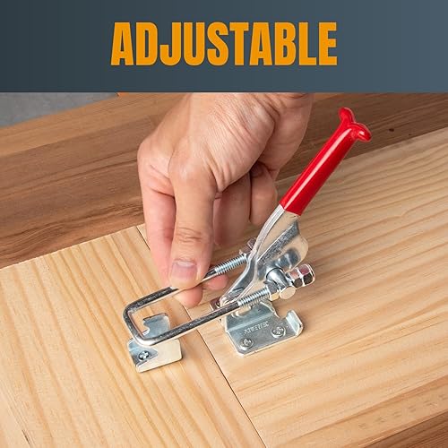 Vista 16 de POWERTEC - Pinza de palanca POWERTEC 20306 con enganche de cierre, capacidad de 2000 libras, 40341